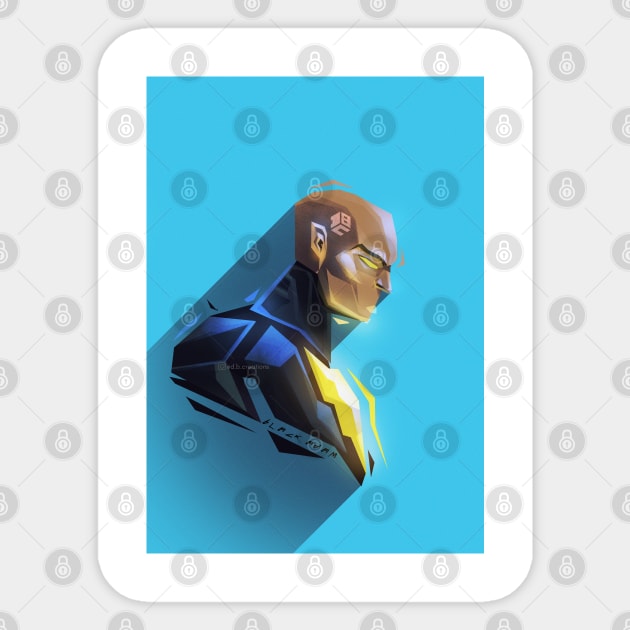 Black Adam Sticker by dbcreations25